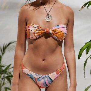 White Fox Boutique Vibrant Strapless Bikini